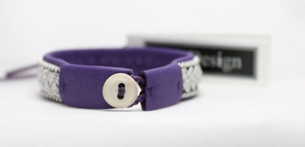 Sami bracelet in Lilac leather