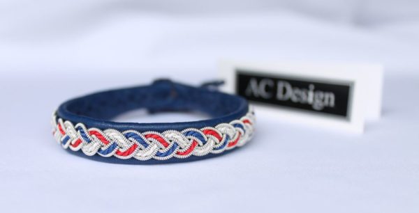 Patriotic Sami bracelet America, France, Norway, United Kingdom