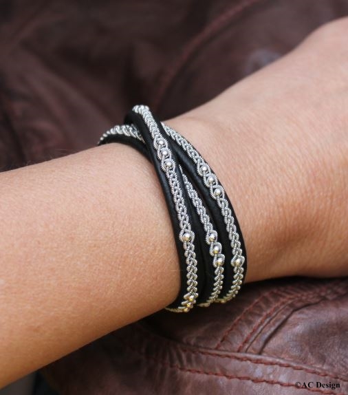 Sami bracelet handmade in Sweden by AC Design
